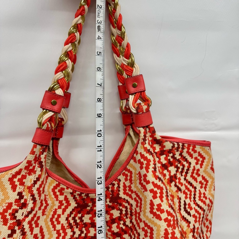 Rafe New York Playa beach bag XL orange multicolor - great condition 23” wide - Picture 10 of 15
